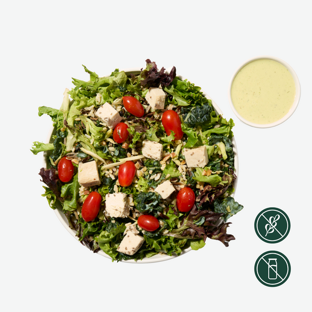 Green Goddess Salad Bowl with Herbed Chicken Breast