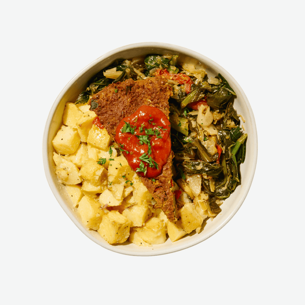 BBQ Lentil Loaf Bowl