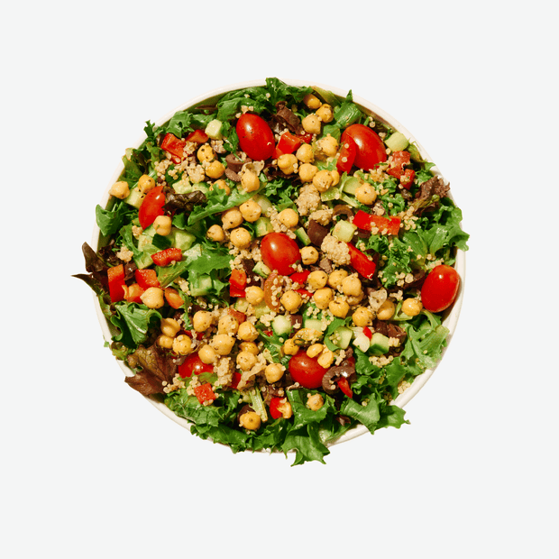 Tabbouleh Quinoa Bowl with Roasted Chickpeas