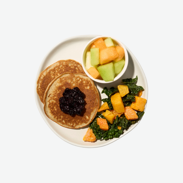 Banana Oat Protein Pancakes