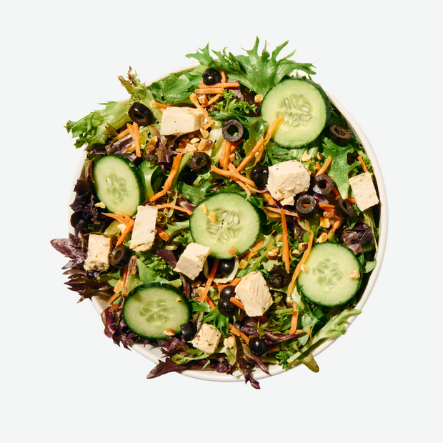 Greek Salad Bowl with Grilled Chicken