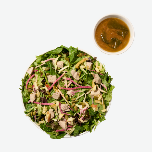 Italian White Bean Soup & Pork Tenderloin Salad