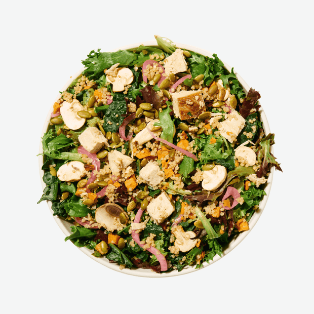 Turkey & Quinoa Bowl with Creamy Rosemary Vinaigrette
