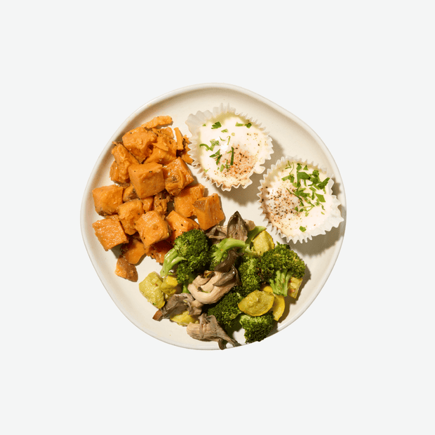Egg Bites + Vegetable Hash