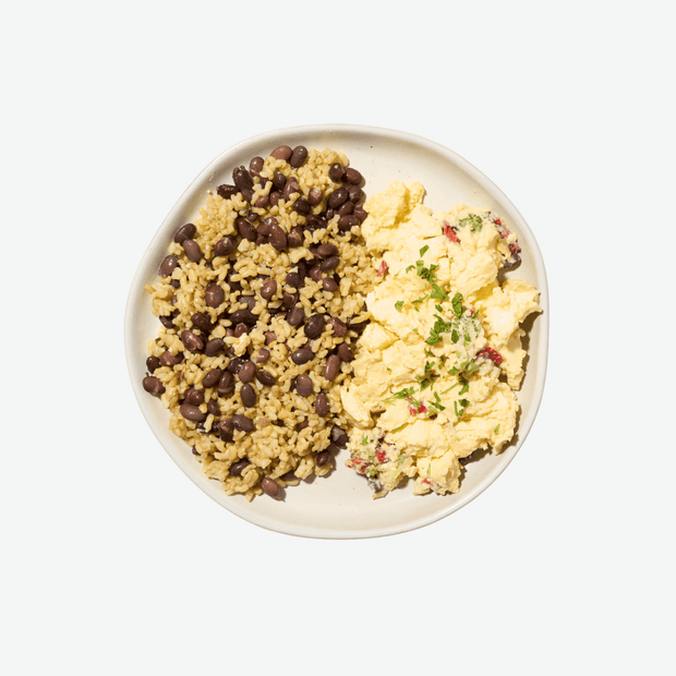 Broccoli & Red Pepper Scramble