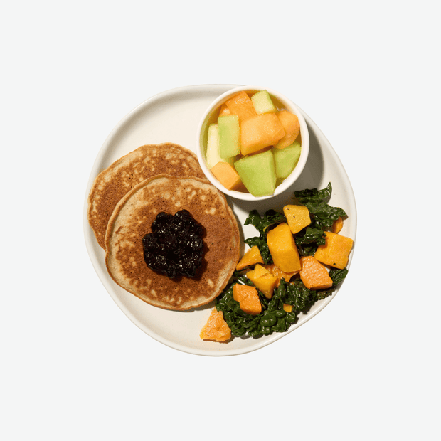 Banana Oat Protein Pancakes